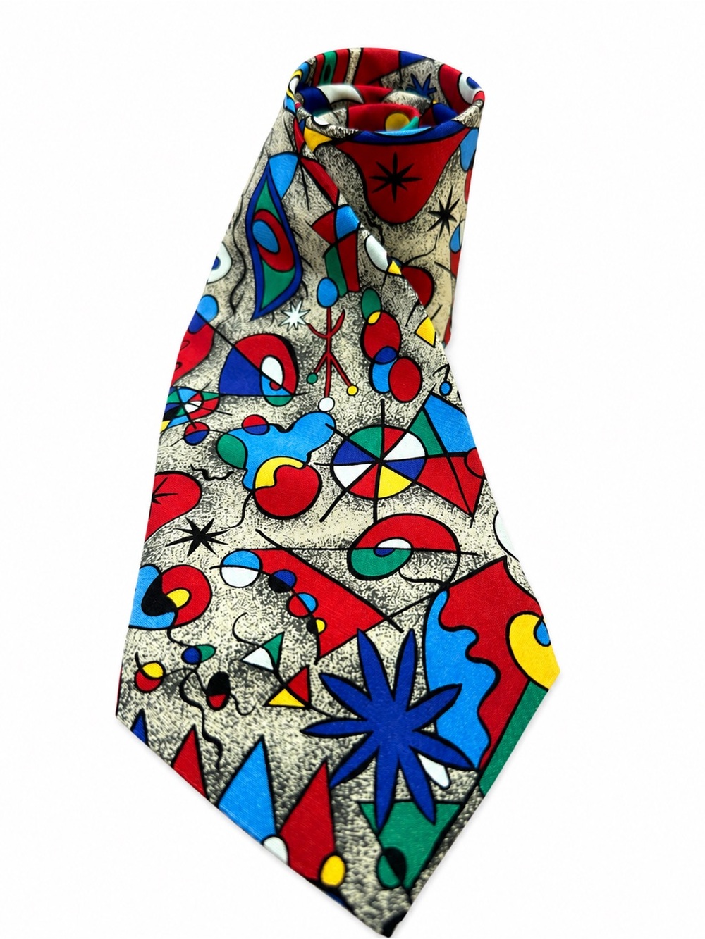 Museum of Fine Arts Boston Abstract Art Silk Necktie Colorful Geometric USA